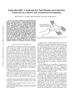 Exploration-RRT: A multi-objective Path Planning and Exploration
  Framework for Unknown and Unstructured Environments