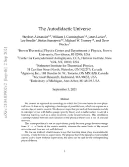 The Autodidactic Universe