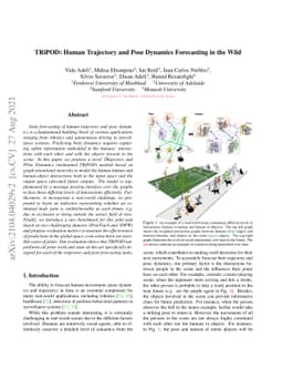 TRiPOD: Human Trajectory and Pose Dynamics Forecasting in the Wild