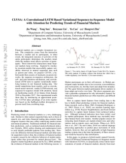 CLVSA: A Convolutional LSTM Based Variational Sequence-to-Sequence Model
  with Attention for Predicting Trends of Financial Markets
