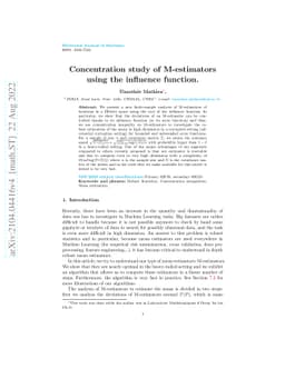 Concentration study of M-estimators using the influence function