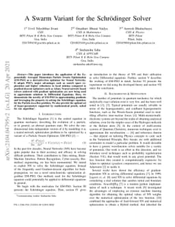 A Swarm Variant for the Schrödinger Solver