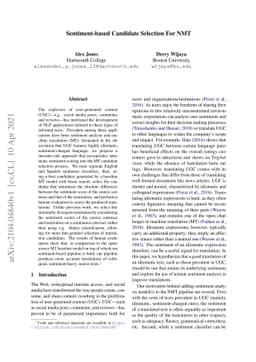 Sentiment-based Candidate Selection for NMT
