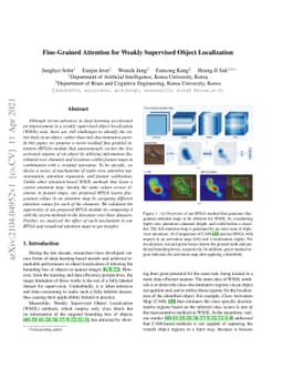 Fine-Grained Attention for Weakly Supervised Object Localization