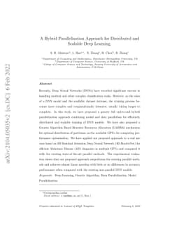 A Hybrid Parallelization Approach for Distributed and Scalable Deep
  Learning