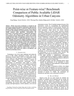 Point wise or Feature wise? Benchmark Comparison of Public Available
  LiDAR Odometry Algorithms in Urban Canyons