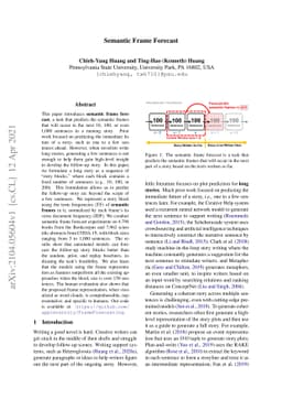 Semantic Frame Forecast