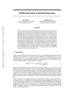 Multivariate Deep Evidential Regression
