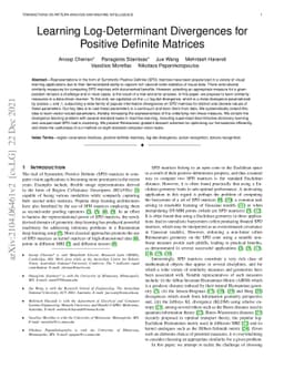 Learning Log-Determinant Divergences for Positive Definite Matrices