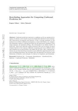 Root-finding Approaches for Computing Conformal Prediction Set