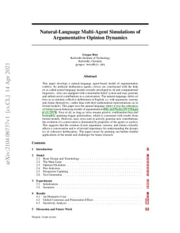 Natural-Language Multi-Agent Simulations of Argumentative Opinion
  Dynamics