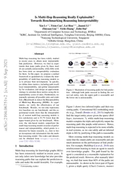 Is Multi-Hop Reasoning Really Explainable? Towards Benchmarking
  Reasoning Interpretability
