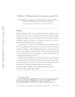 WiFiNet: WiFi-based indoor localisation using CNNs