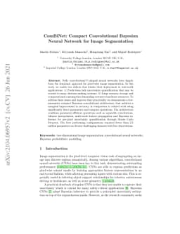 ComBiNet: Compact Convolutional Bayesian Neural Network for Image
  Segmentation