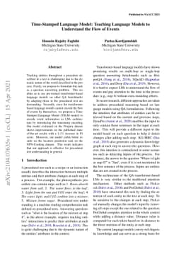Time-Stamped Language Model: Teaching Language Models to Understand the
  Flow of Events