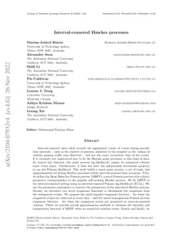 Interval-censored Hawkes processes