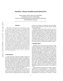 OmniFlow: Human Omnidirectional Optical Flow