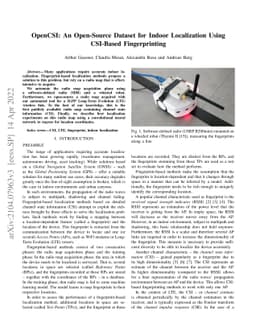 OpenCSI: An Open-Source Dataset for Indoor Localization Using CSI-Based
  Fingerprinting