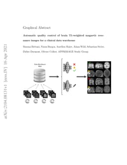 Automatic quality control of brain T1-weighted magnetic resonance images
  for a clinical data warehouse
