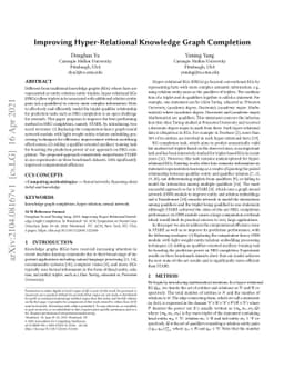 Improving Hyper-Relational Knowledge Graph Completion