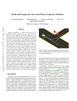 Divide-and-Conquer for Lane-Aware Diverse Trajectory Prediction