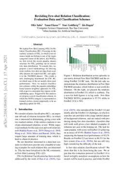 Revisiting Few-shot Relation Classification: Evaluation Data and
  Classification Schemes
