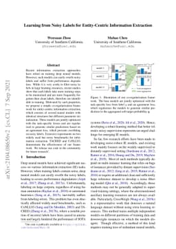 Learning from Noisy Labels for Entity-Centric Information Extraction
