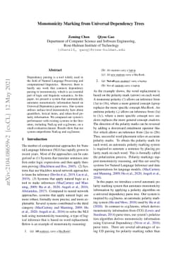 Monotonicity Marking from Universal Dependency Trees