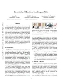 Reconsidering CO2 emissions from Computer Vision