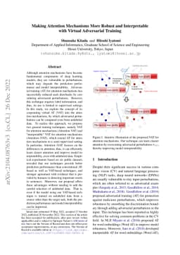 Making Attention Mechanisms More Robust and Interpretable with Virtual
  Adversarial Training