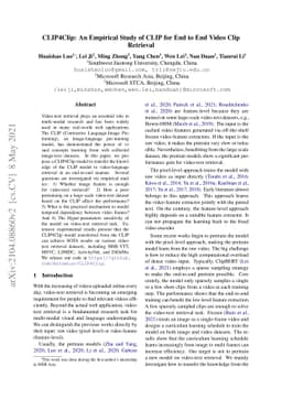 CLIP4Clip: An Empirical Study of CLIP for End to End Video Clip
  Retrieval