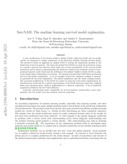 SurvNAM: The machine learning survival model explanation