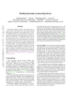 Distilling Knowledge via Knowledge Review