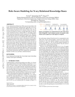 Role-Aware Modeling for N-ary Relational Knowledge Bases