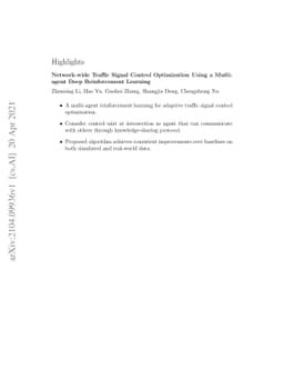 Network-wide traffic signal control optimization using a multi-agent
  deep reinforcement learning