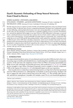 DynO: Dynamic Onloading of Deep Neural Networks from Cloud to Device