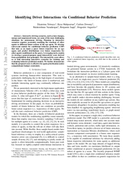 Identifying Driver Interactions via Conditional Behavior Prediction