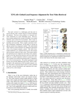 T2VLAD: Global-Local Sequence Alignment for Text-Video Retrieval
