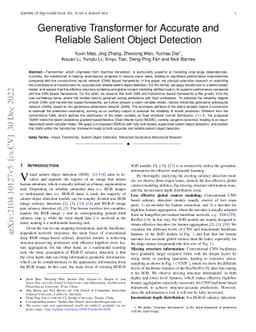 Generative Transformer for Accurate and Reliable Salient Object
  Detection