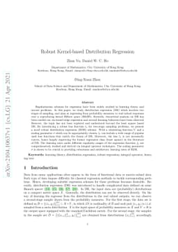 Robust Kernel-based Distribution Regression