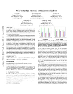 User-oriented Fairness in Recommendation