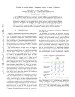 Scaling of neural-network quantum states for time evolution