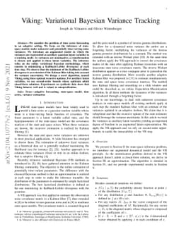 Viking: Variational Bayesian Variance Tracking