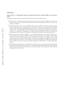 Mosaic Flows: A Transferable Deep Learning Framework for Solving PDEs on
  Unseen Domains