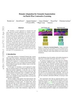 Domain Adaptation for Semantic Segmentation via Patch-Wise Contrastive
  Learning