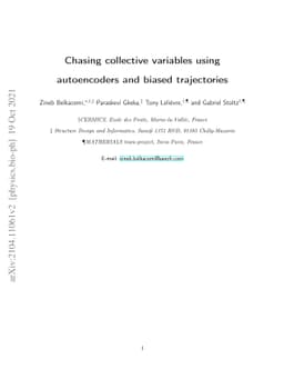 Chasing Collective Variables using Autoencoders and biased trajectories