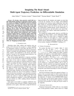 Imagining The Road Ahead: Multi-Agent Trajectory Prediction via
  Differentiable Simulation