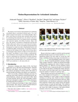 Motion Representations for Articulated Animation