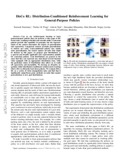 DisCo RL: Distribution-Conditioned Reinforcement Learning for
  General-Purpose Policies