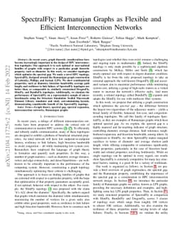 SpectralFly: Ramanujan Graphs as Flexible and Efficient Interconnection
  Networks